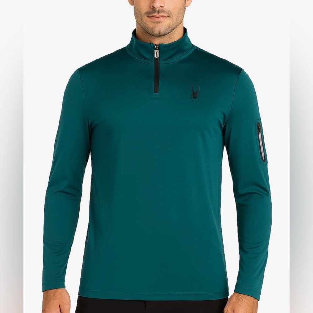 Spyder Active Quarter-Zip Performance Pullover Me… - image 1